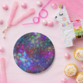 Assiettes En Carton Arc arc-en-ciel fractal (Fête)