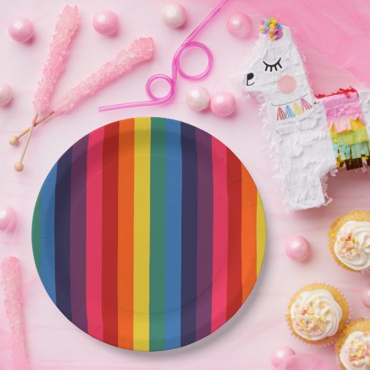 Assiettes En Carton Arc-arc rétro (Fête)