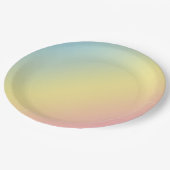 Assiettes En Carton Arc-en-ciel (Angle)