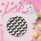 Assiettes En Carton arc-en-ciel à quatre rouleaux (Fête)