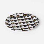 Assiettes En Carton arc-en-ciel à quatre rouleaux (Angle)