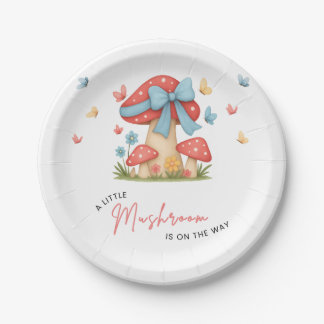 Assiettes En Carton Arc en ciel Bleu Fleur Bébé Fait Une Petite Fête d