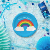Assiettes En Carton Arc-en-ciel et fête d'anniversaire mignonne de (Fête)