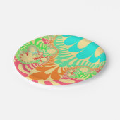 Assiettes En Carton Arc-en-ciel jaune (Angle)