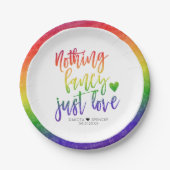 Assiettes En Carton Arc en ciel Rien de fantaisie Juste l'amour | MARI (Devant)