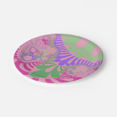 Assiettes En Carton Arc-en-ciel rose (Angle)