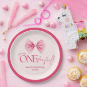 Assiettes En Carton Arc rose Little Miss Onederday 1er anniversaire (Fête)