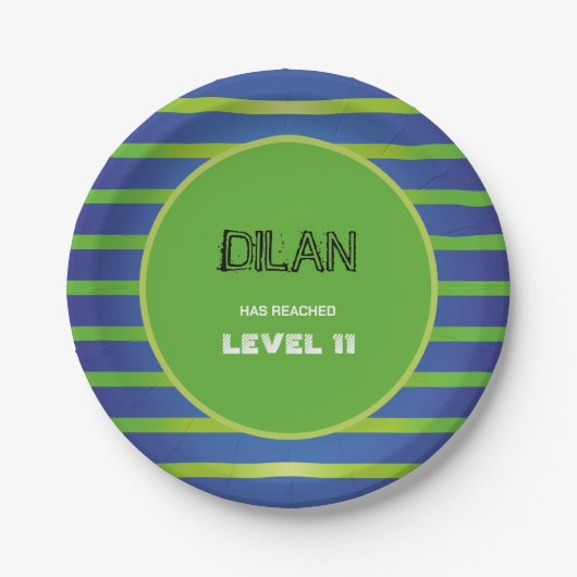 Assiettes En Carton Arcade anniversaire, invitation d'anniversaire de  (Devant)