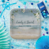 Assiettes En Carton Arche À Fleurs mariages Sur L'Océan (Fête)