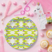 Assiettes En Carton Arche Abstraite Noah vert pourpre bleu (Fête)