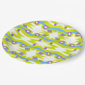 Assiettes En Carton Arche Abstraite Noah vert pourpre bleu (Angle)