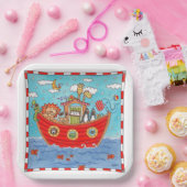 Assiettes En Carton Arche de Noé (Fête)