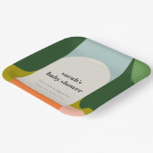 Assiettes En Carton Arche Super colorée Baby shower Abstrait (Angulaire)