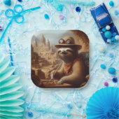 Assiettes En Carton Archéologue Sloth (Fête)