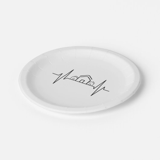 Assiettes En Carton Architecte - Architecte Heartbeat Maisons (Angle)