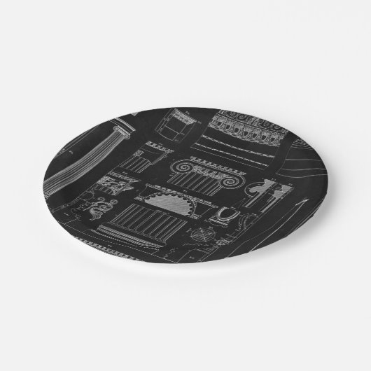 Assiettes En Carton Architecture graphique IV (Angle)