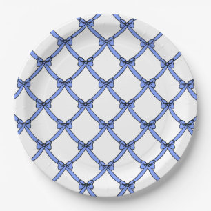 ASSIETTES EN CARTON ARCS CHICS DE BLEU DE BIGORNEAU DU PAPIER