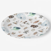 Assiettes En Carton Arctic Adventure fête d'anniversaire (Angle)