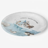 Assiettes En Carton Arctic Adventure fête d'anniversaire (Angle)