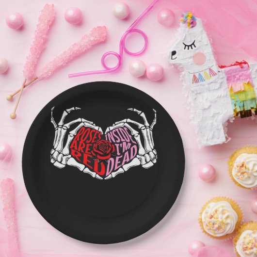 Assiettes En Carton Are Read Inside I'm Dead - Sarcastique Valentine's (Fête)