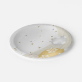 Assiettes En Carton Argent et or (Angle)