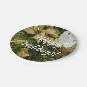 Assiettes En Carton Argent et or Noël Arbre II (Angle)