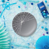 Assiettes En Carton Argent gris et blanc étincelant Diamond Spider Web (Fête)