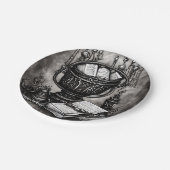 Assiettes En Carton Argent Steampunk Cauldron Spellbooks et Potions (Angle)