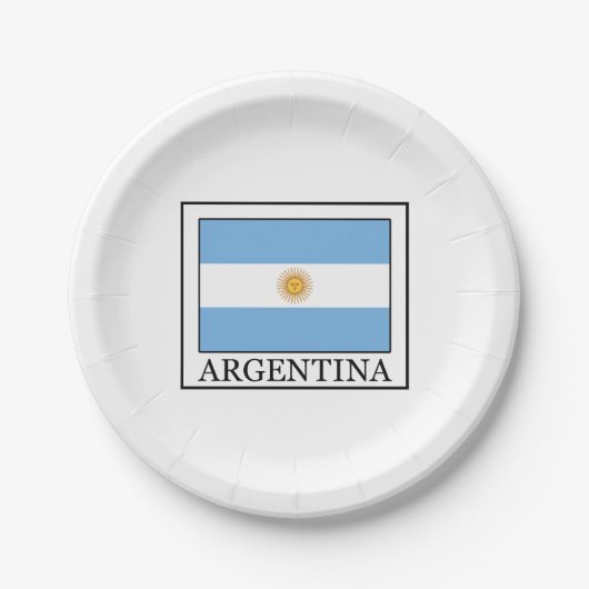 Assiettes En Carton Argentine (Devant)