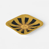 Assiettes En Carton Argentine Golden Sun, Sol de Mayo (Angulaire)