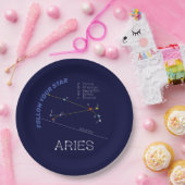 Assiettes En Carton Aries de Zodiac Constellation (Fête)