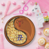 Assiettes En Carton Aries et bois d'ox (Fête)