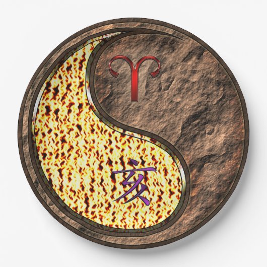 Assiettes En Carton Aries et Earth Boar (Devant)