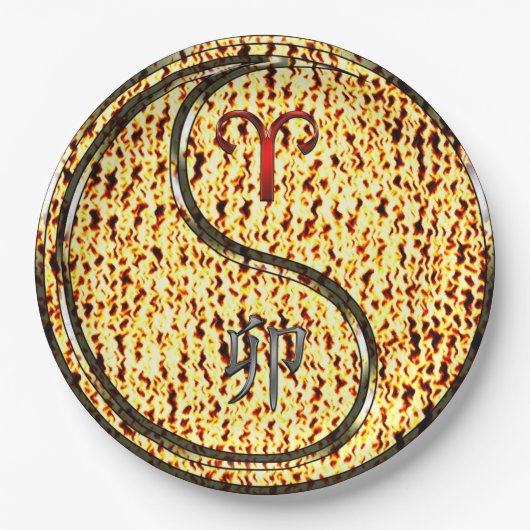 Assiettes En Carton Aries & Fire Rabbit (Devant)