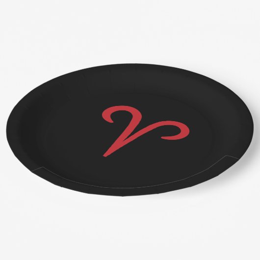 Assiettes En Carton ARIES Ram Red Fire Mars Avril Astrologie Zodiac (Angle)