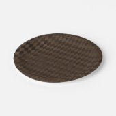 Assiettes En Carton Arlequin Brown vintage en détresse (Angle)