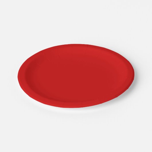 Assiettes En Carton Arlequin Coordination Solide 1-Rouge-PAPIER PLAQUE (Angle)