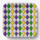 Assiettes En Carton Arlequin en verre tendu (Recto)