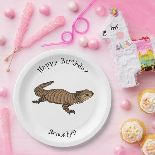 Assiettes En Carton Armadillo girdled lizard (Fête)