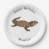 Assiettes En Carton Armadillo girdled lizard (Devant)