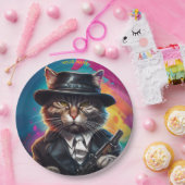 Assiettes En Carton Arme à chat de goster d'Imaginaire (Fête)