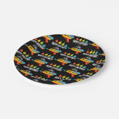 Assiettes En Carton Arme à eau et ballons fête d'été (Angle)