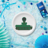 Assiettes En Carton Arme à touret du réservoir (Fête)