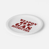 Assiettes En Carton Arme De Destruction Du Gaz (Angle)