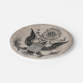 Assiettes En Carton Armoiries américaines à l'ancienne (Angle)