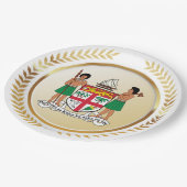 Assiettes En Carton Armoiries de Fidji (Angle)