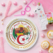 Assiettes En Carton Armoiries de l'Algérie (Fête)
