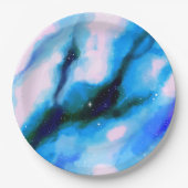 Assiettes En Carton Arrière - plan Abstrait de l'espace extra-atmosphé (Devant)