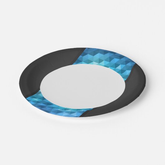 Assiettes En Carton arrière - plan Abstrait en motif de mosaïque (Angle)