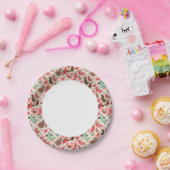 Assiettes En Carton arrière - plan aux oiseaux mignons (Fête)